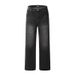 Vintage Washed Black Jeans – High-Street Clean Fit Straight Leg Pants (S-3XL) – Unisex Retro Denim For Men & Women_mkmklike.com