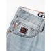 Men's Light Blue Slim Fit Stretch Denim Jeans - Comfortable Business Casual Tapered Pants With Vintage Wash_mkmklike.com