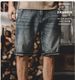 Men's Clothing Men's Summer Thin Denim Shorts Loose Straight Leg Stretchy Plus Size Extra Large Five Point Mid-Length Casual Shorts_mkmklike.com