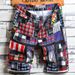 Plaid Denim Shorts For Young Men Casual Stylish Summer Loose Fit Straight Leg Five Point Length_mkmklike.com