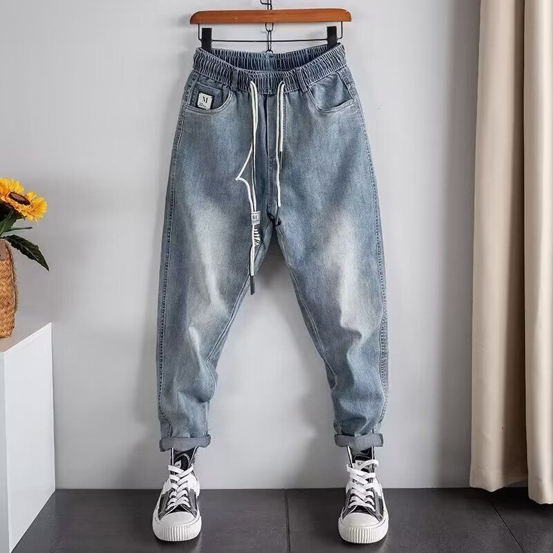 Spring/Summer Men's Straight Leg Jeans Fashion Trendy Simple Versatile Retro Design For Men_mkmklike.com