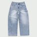 Men's Clothing Men's Rhinestone Embellished Jeans - Oversized High Street Denim Pants (Light Blue, S-XXL)_mkmklike.com