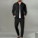 Men's Clothing 2025 New Autumn Style Youth Waffle Zipper Pocket Lapel Slim Cardigan Men's Jacket Suit_mkmklike.com