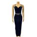 Women's Clothing Denim Dark Sexy Suspender Long Skirt Dress Denim Suit_mkmklike.com
