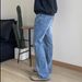 Nordmann European And American Style Washed Vintage Slim Fit Jeans For Men, Ins Trendy Brand High Street Flared Cleanfit Long_mkmklike.com