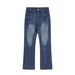 Men's Clothing Vibe Lightning Burst Blue Jeans Men's Trendy Cleanfit Pants_mkmklike.com