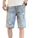 Men's Ripped Denim Shorts Trendy Brand Lightweight Casual Five Point Pants mid Length Shorts Handsome Versatile Light Color Summer Style 2026_mkmklike.com