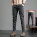 New Spring And Autumn Jeans Men's Elastic Loose Straight Slim Fit Casual Trend Brand Autumn Regular Long Pants_mkmklike.com