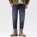 Factory Direct Supply Autumn And Winter New Small Straight-footed Jeans Men's High-quality Niufeng Loose Washed Denim Trousers Men_mkmklike.com
