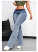 Sexy High-Waisted Bootcut Jeans – Stretchy Denim For Curvy Silhouette & Lifted Booty (S-XL, Figure-Hugging Fit)_mkmklike.com