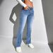 New Women's Slim Fit Jeans Elastic Waistband Hip Lifting Design Direct from Source Factory Cross Border_mkmklike.com