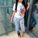K New European And American Style Street Trendsetters, Internet Famous High Waisted Elastic Jeans And Women's Pants_mkmklike.com