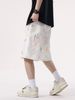HME Men's Denim Shorts for Summer European And American Style High Street Trendy Heavyweight Graffiti Loose Casual 5 Point Cross Border_mkmklike.com