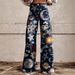 Summer Thin Bell Bottom Pants for Women 3D Digital Print One Piece Denim Trousers Hot Selling Fashionable Ladies' Clothing_mkmklike.com