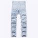 New Product 2025 Fashion European-Amecian Hip-Hop Style Jeans Men's Cotton Mid Waist Brushed Fringe Cut Straight Leg Denim Pants_mkmklike.com