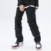 Vintage Distressed Black Jeans – High Street Baggy Fit With Subtle Flare (Unisex, S-3XL, Washed Black)_mkmklike.com
