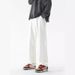 Cleanfit White Denim Jeans – High Street Relaxed Straight Fit, 100% Cotton & Washed Finish (S-2XL)_mkmklike.com