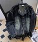Unisex Japanese Retro Denim Jacket Loose Fit Stand Collar Casual Street Style Spring/Autumn Student Fashion Non-Stretch Denim_mkmklike.com