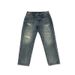 Spring American Casual Ruffian Handsome Retro Ripped Patch Jeans Men's Straight Loose Versatile Tapered Beggar Pants_mkmklike.com
