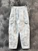 Men's American Retro Heavyweight Maillard Cargo Pants Large Pocket Loose Straight Leg Casual Trendy Jeans Americana Style_mkmklike.com