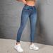 Xintang Jeans Cross-border European And American Popular High-elastic Versatile Slim-fit Mid-waist Skinny Pants_mkmklike.com