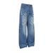 Distressed Ripped Denim Jeans For Men And Women, Vintage Washed Baggy Cargo Pants, Oversized Straight Leg Joggers_mkmklike.com