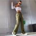 Women's Clothing beltless trousers high waist season wide-leg trousers straight loose temperament commuter trousers _mkmklike.com