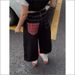 Women's Clothing Cow Women's Black Cropped Jeans Sexy High Street Fashion Checkerboard Patchwork Hot Girl Street Style Jeans_mkmklike.com