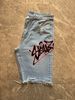 Men's Denim Shorts - Distressed Fringe 5-Inch Casual Streetwear Shorts VVVVV_mkmklike.com