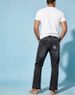 Fashionable Black Fringed Vintage Distressed Old-style Jeans_mkmklike.com