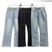 "Men's Slim Fit Slightly Flared Jeans – Light Wash & Pure Black Options | Stretch Comfort | Cleanfit Commuter Style"_mkmklike.com