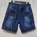 Men's Classic Denim Shorts - Mid-Rise Straight Fit, Washed Cotton For Casual Comfort (Dark Blue, Sizes 30-38)_mkmklike.com