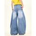 "Women's Dopamine Star Wash Denim Jeans – 90s Vintage Baggy Wide-Leg Pants (Retro Streetwear, Soft Stretch, High Waist)"_mkmklike.com
