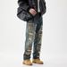 Men's Clothing Random Needlework Denim Fashion Brand American Retro Ripped Patch Jeans Men's Street Style Handsome Straight Trousers Men_mkmklike.com