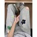 Men's Clothing Men's High-End Floral Embroidered Flared Jeans Hip Hop Style Casual Straight Leg Pants Design_mkmklike.com