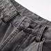 "Y2K Streetwear Cement Gray Wide-Leg Flared Cleanfit Jeans For Women - High Waist Washed Denim Pants With Straight Hem, Stretch-Free Comfort,_mkmklike.com