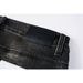 Unisex Cleanfit Stacked Flared Jeans, Black-Grey Vertical Fade With Whisker Details, Breathable For Summer_mkmklike.com