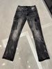 Retro Lightning Wave Men's Cargo Jeans - Edition Distressed Denim Pants With Luxury Workwear Flair_mkmklike.com