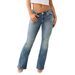 Women's Sexy High-Waisted Embroidered Jeans – True Religion Inspired, Vintage Washed, Skinny Fit, Stretch Denim (S-Xxl, Flare & Tapered Options)_mkmklike.com