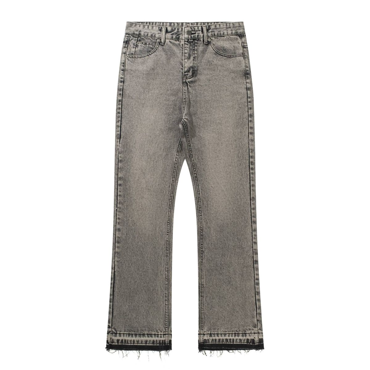 Men's Baggy Jeans – Distressed Flare Pants (Stretch & Retro Style)_mkmklike.com