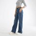 Women's Clothing Wide Leg Pants Women's Wide Leg Jeans High Waist Comfort Stretch Denim Pants For Casual Office Wear (Dark Blue)_mkmklike.com