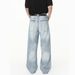 Men's Clothing Cleanfit Retro Washed Flow Jeans Loose Wide Leg Straight Leg Pants Clothing Denim_mkmklike.com