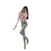 Light-colored High-waisted Butt-lifting Jeans For Women, 2023 Spring/summer, Stretchy, Slim-fit, Frayed Hem Skinny Pants_mkmklike.com