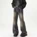 American Retro Wide-leg Pants Men's Jeans Cleanfit Autumn And Winter New Vibe Straight Pants_mkmklike.com