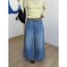 ICC Early Spring New Model, High-end Large Silhouette A-line Slimming Women's Wide-leg Jeans, Model 1759_mkmklike.com