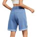 Distressed Roll-Up Denim Shorts – Vintage Washed Streetwear Cut-Offs For Men & Women (Blue/Black/Leopard/Love Print, S-Xxl)_mkmklike.com