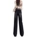 New Autumn And Winter Korean-style Jeans, Fleece-lined, Thickened, High-waisted, Slimming, Loose-fitting, With A_mkmklike.com