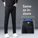 Northfold Summer New Jeans Korean Style Slim Straight Mid-Waist Stretch Black Comfortable Soft Fit Men's Pants_mkmklike.com