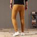 Men's Stretch Denim Jeans Business Casual Brown Trousers Style Cycling in Stock Other Styles Available_mkmklike.com