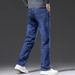 American Jeans Men's Autumn And Winter New Elastic Loose Straight Trousers High-end Business Casual Large Size Pants_mkmklike.com